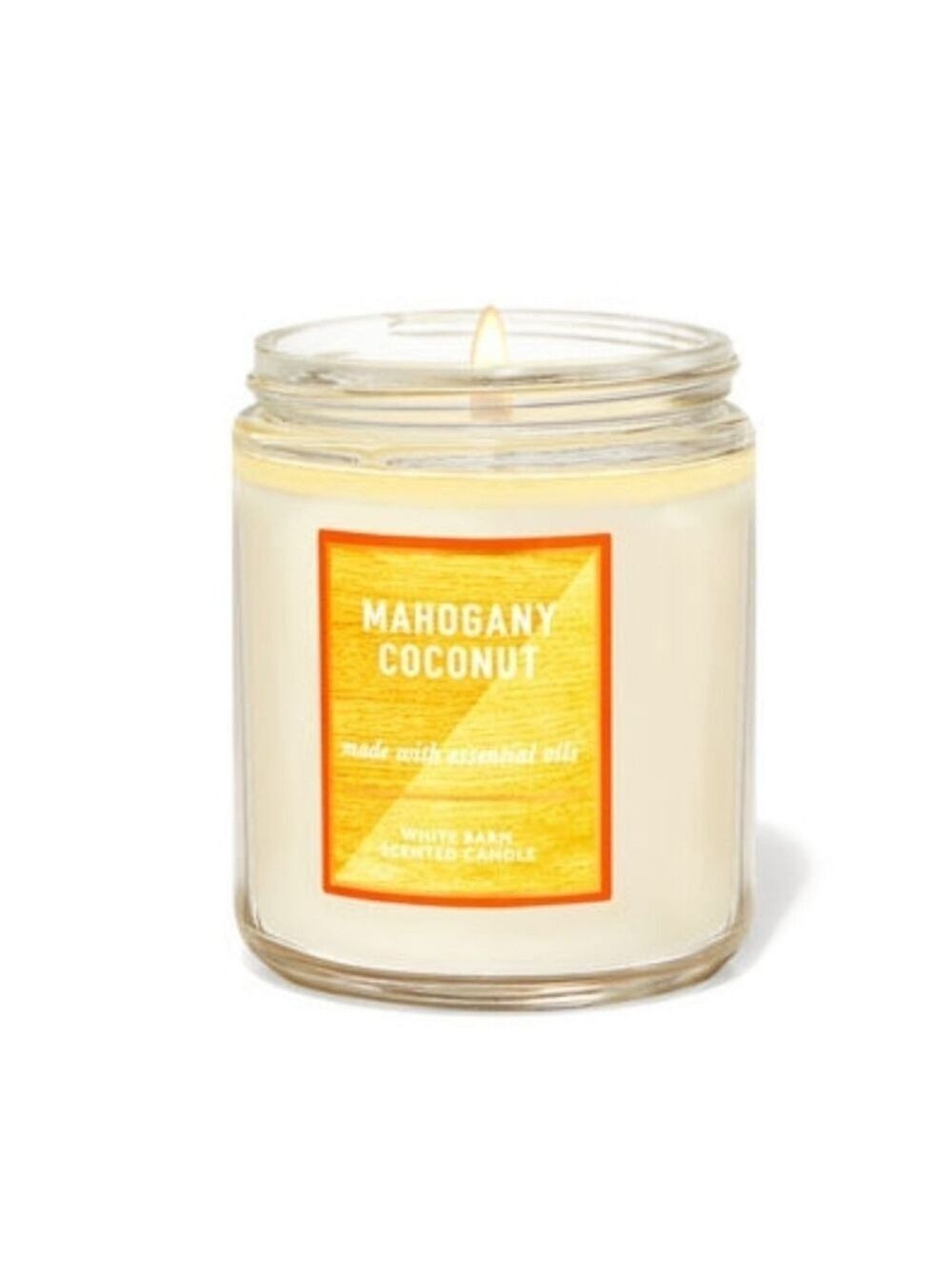 🥥 MAHOGANY COCONUT SINGLE WICK CANDLE